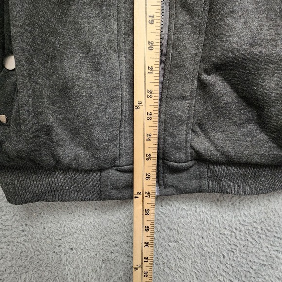 Giovanni Gali Fleece Jacket Mens Small Gray Sherpa Lined‎ Full Zip Hooded NEW - Picture 13 of 13